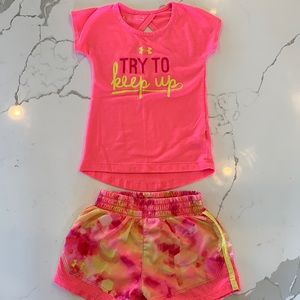 3T/4T Girls Under Armour Matching Set